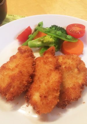 胸肉でサクサク☆チーズ風味のチキンカツ-レシピのメイン写真