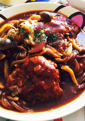 あつあつ♡煮込みハンバーグ-レシピのメイン写真