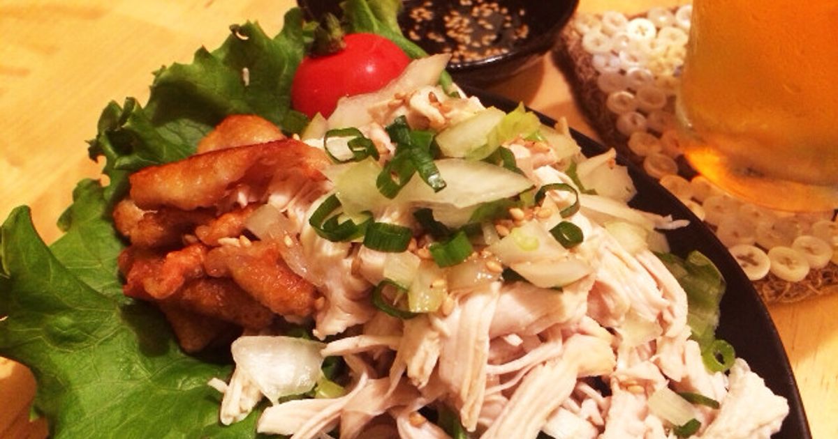 レンジで超速！おつまみネギだく鶏胸肉 by 木村食堂 【クックパッド