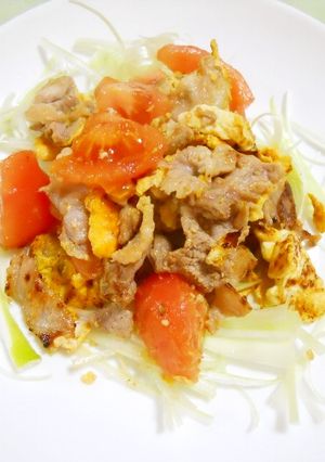 豚肉とトマトの中華風炒め-レシピのメイン写真