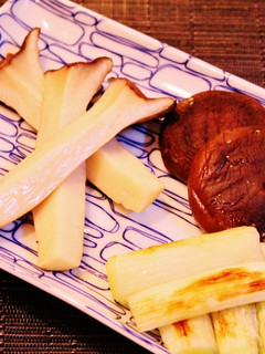 ☆エリンギ椎茸丸ごと&長ネギ一本焼き☆-レシピのメイン写真