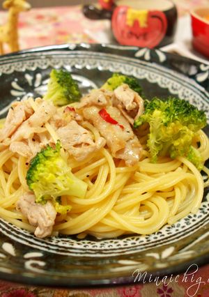 ブロッコリーと豚肉の柚子ポンパスタ-レシピのメイン写真