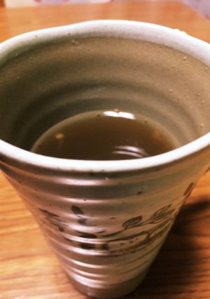 喉風邪に！扁桃炎に！しょうが黒糖湯-レシピのメイン写真