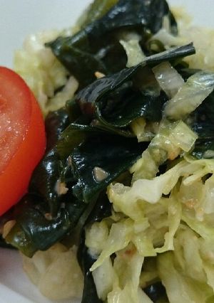 キャベツとわかめの胡麻ポン酢♬-レシピのメイン写真