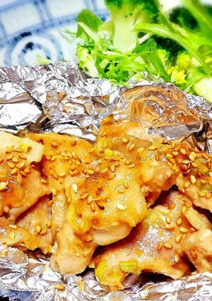 簡単☆絶品味噌マヨダレで鶏の包み焼き-レシピのメイン写真