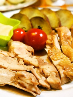 マヨソースで!チキンのずぼらレンチン蒸し-レシピのメイン写真