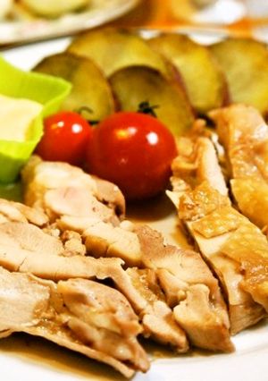 マヨソースで!チキンのずぼらレンチン蒸し-レシピのメイン写真