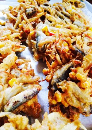 炭酸水でサクサク☆豆アジのかき揚げ-レシピのメイン写真