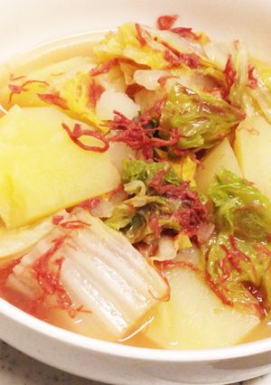 簡単♡白菜とじゃがいものコンビーフ煮込み-レシピのメイン写真