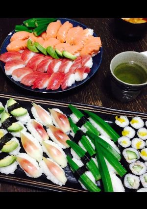 彩りにぎり寿司-レシピのメイン写真