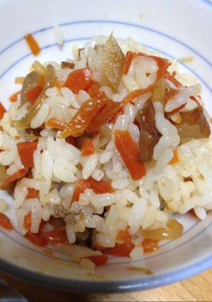 ばあちゃんの人参ご飯……の具！-レシピのメイン写真