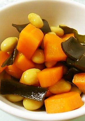 水煮大豆で簡単に♪ふっくら昆布豆-レシピのメイン写真