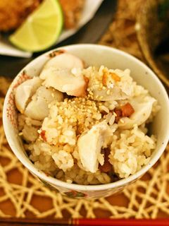 里芋と梅の炊き込みご飯-レシピのメイン写真