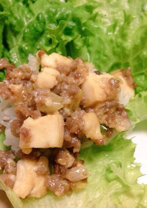 豆腐とひき肉の甘辛味噌そぼろ-レシピのメイン写真