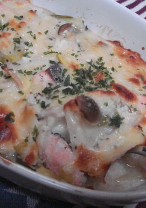 鮭と長芋のチーズグラタン-レシピのメイン写真