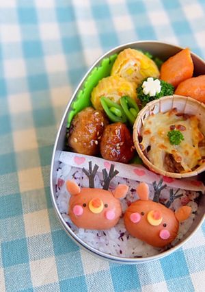 キャラ弁♡クリスマス トナカイ-レシピのメイン写真