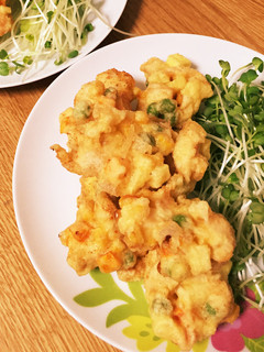 やわらか胸肉とミックスベジタブルかき揚げ-レシピのメイン写真