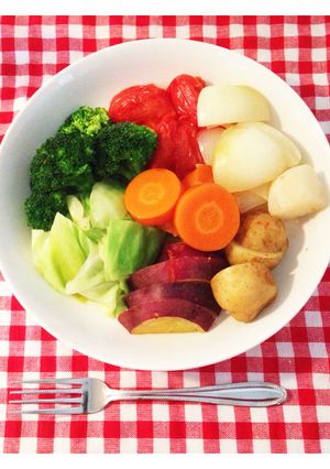 けみアミ美夕の簡単フライパンで蒸し野菜！-レシピのメイン写真