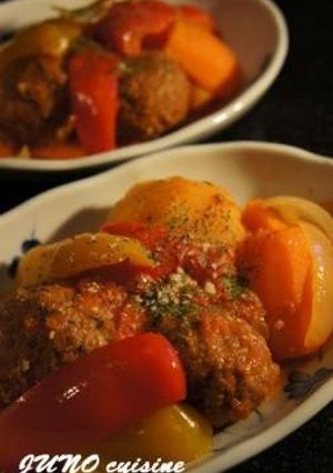 ☆チーズ入りミートボールのトマト煮込み☆-レシピのメイン写真