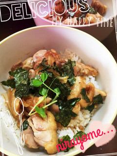 最強コラボ♡鳥もも肉と玉ねぎのバター丼♡-レシピのメイン写真