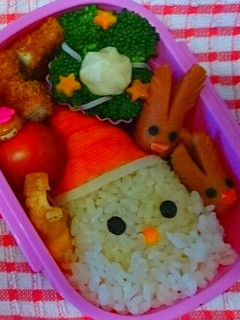 クリスマスに サンタ&トナカイのお弁当-レシピのメイン写真