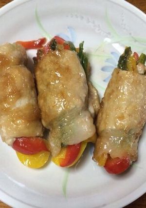 パプリカの肉巻き南蛮ソースがけ-レシピのメイン写真