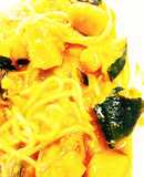 カボチャ＆玄米クリームパスタ☆マクロビ