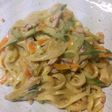 牛乳で簡単。イカの塩辛のクリームパスタ