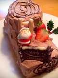Xmasケーキ★可愛いブッシュドノエル