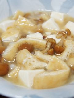 絹豆腐となめこのあんかけ-レシピのメイン写真