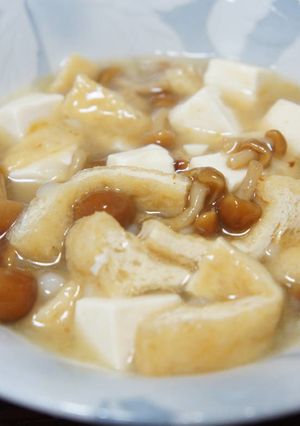 絹豆腐となめこのあんかけ-レシピのメイン写真