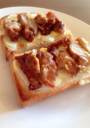 残り物で‼︎からあげトースト-レシピのメイン写真