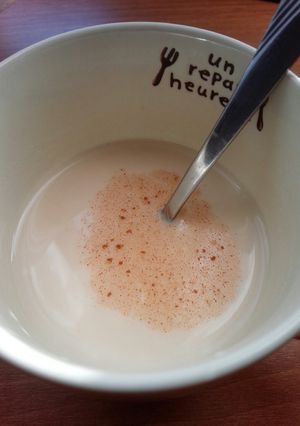 寒い日に☺飲むホットヨーグルト生姜湯♪-レシピのメイン写真