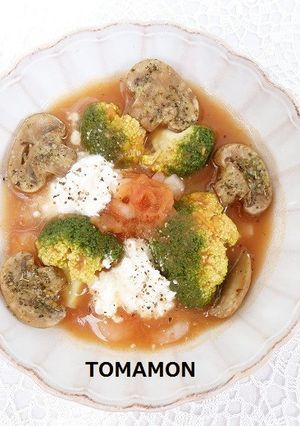 とまモンスープ✿ブロッコリーエビチーズ-レシピのメイン写真