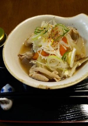 温まる★根菜・豚白もつ煮込み味噌♪圧力鍋-レシピのメイン写真