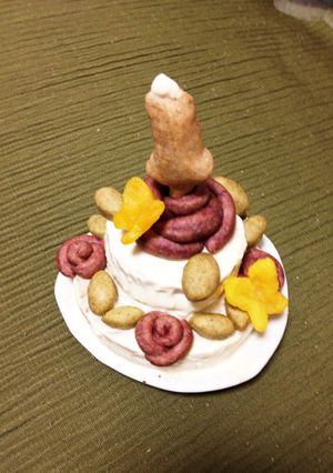 乳製品・卵不使用の離乳食ケーキ風-レシピのメイン写真