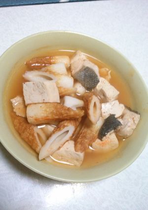 豆腐鮭竹輪キムチ煮-レシピのメイン写真