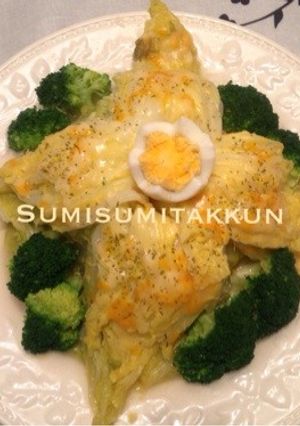 1個ペロッと食べちゃう♪白菜フラワー☆-レシピのメイン写真