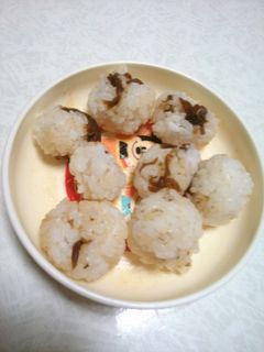 しょうが昆布一口おにぎり-レシピのメイン写真