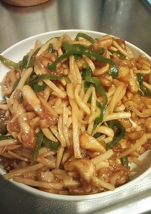 冷凍豆腐で青椒肉絲風-レシピのメイン写真