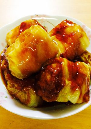 うんま〜い♡白菜の甘辛肉巻きロール-レシピのメイン写真