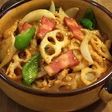 簡単副菜☆蓮根とベーコンのさっぱり炒め