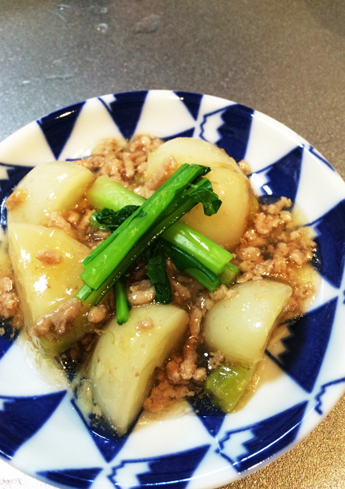 簡単！かぶとひき肉の煮物♡-レシピのメイン写真