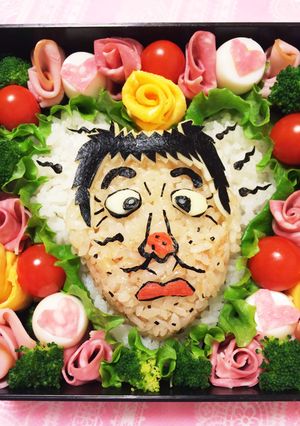 変なおじさん☆キャラ弁☆お寿司-レシピのメイン写真