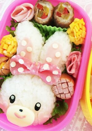 ぼんぼんりぼん☆ミルキーミミ☆キャラ弁☆-レシピのメイン写真