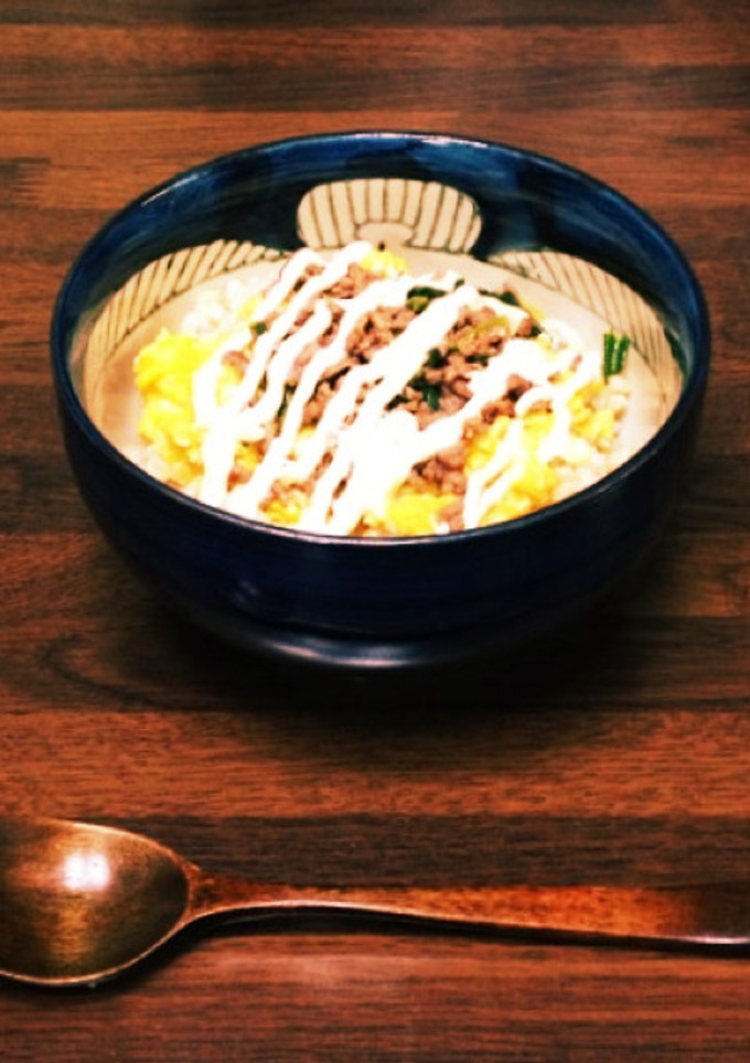 そぼろ丼アレンジ！そぼろマヨ丼-レシピのメイン写真