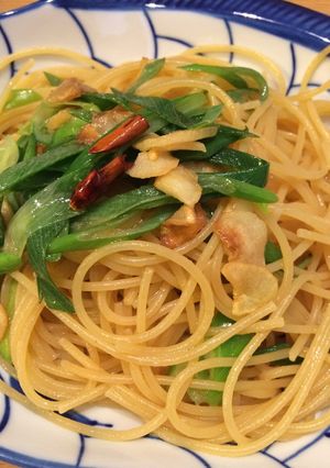 ぽん酢でペペロンチーノパスタ♫-レシピのメイン写真