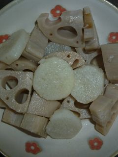 れんこんと長芋の煮物-レシピのメイン写真