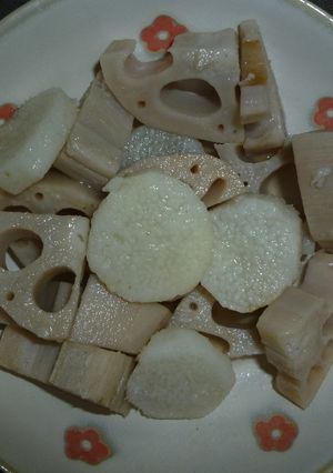 れんこんと長芋の煮物-レシピのメイン写真