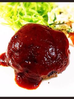 ふっくらジューシーハンバーグ♪-レシピのメイン写真